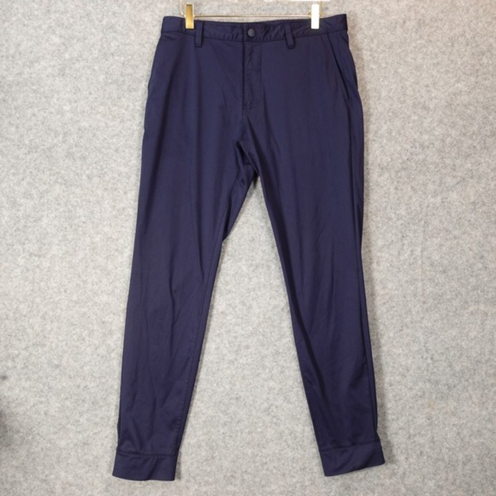 RHONE Pants Mens 31 Small Blue Navy Ankle‎ Zip Slim Stretch Performance 31/29